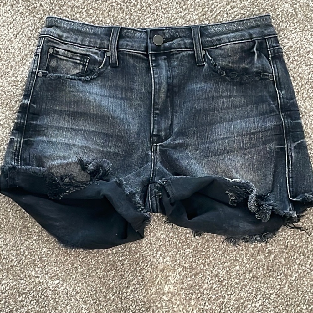 Black Denim Shorts